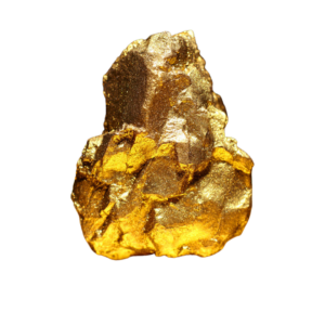 Bild zeigt einen Goldklumpen